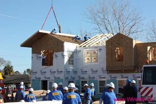 Donation trusses from Lampasas Building Components for Extreme Makeover: Home Edition